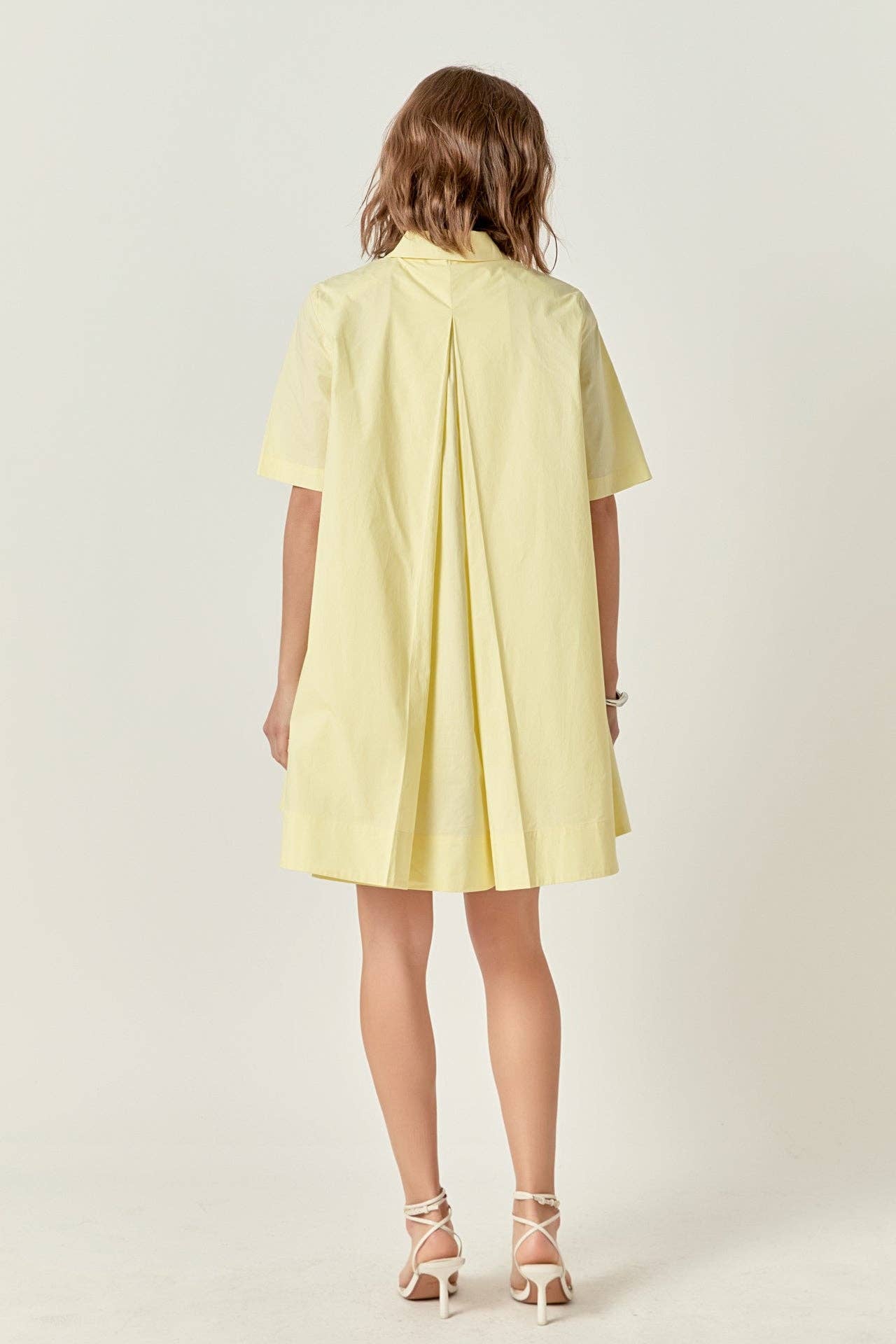 A-Line Short Sleeve Shirt Dress