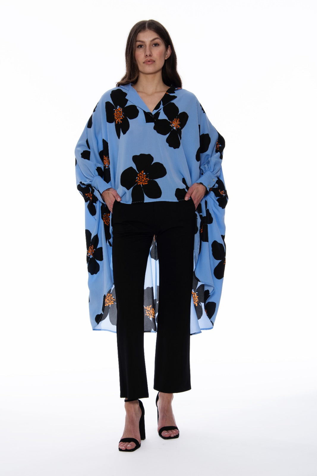 Top de flores grandes