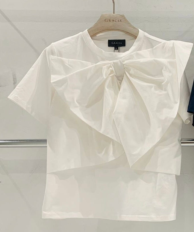Bow white top