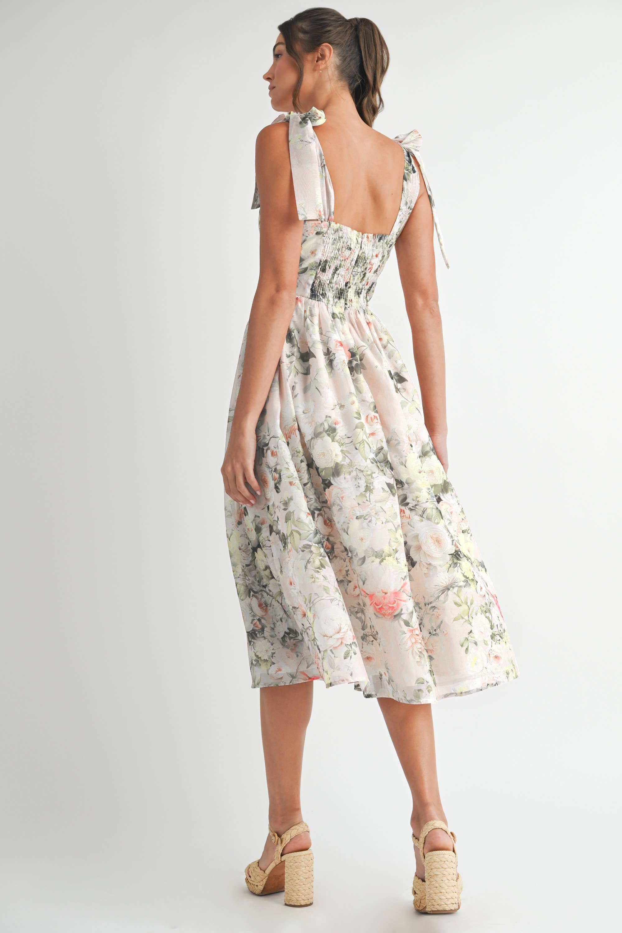Floral Printed Midi Dress