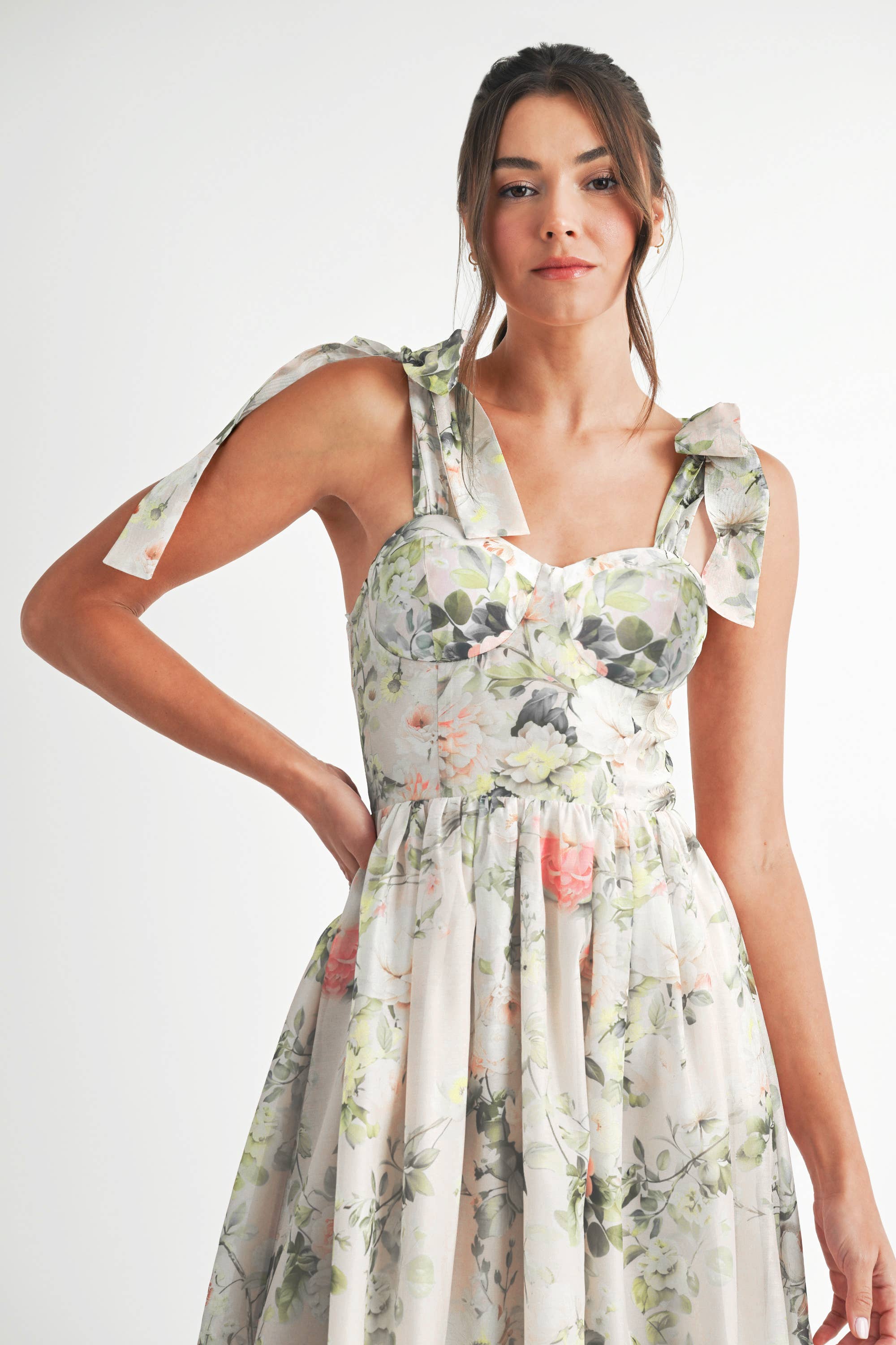 Floral Printed Midi Dress