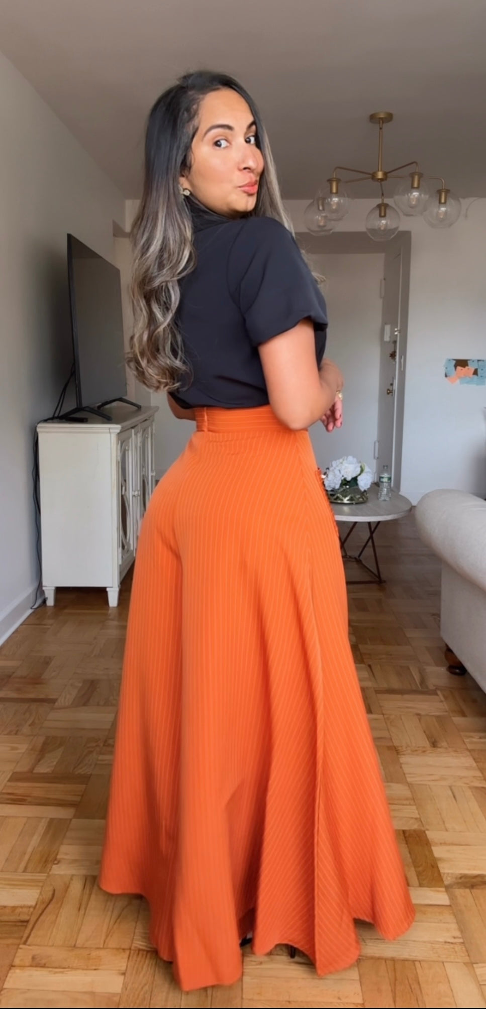 Orange palazzo