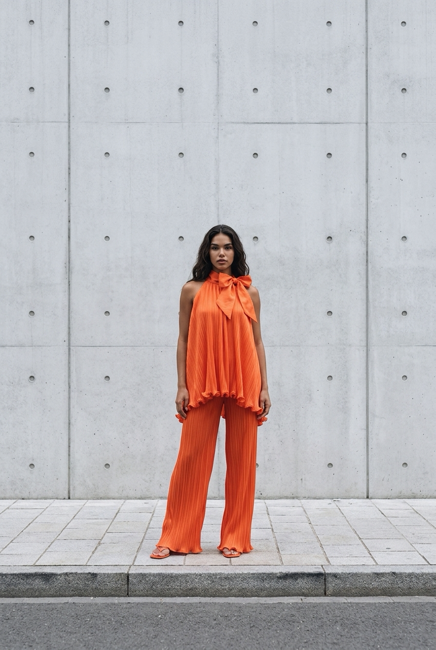 Conjunto de malvavisco naranja