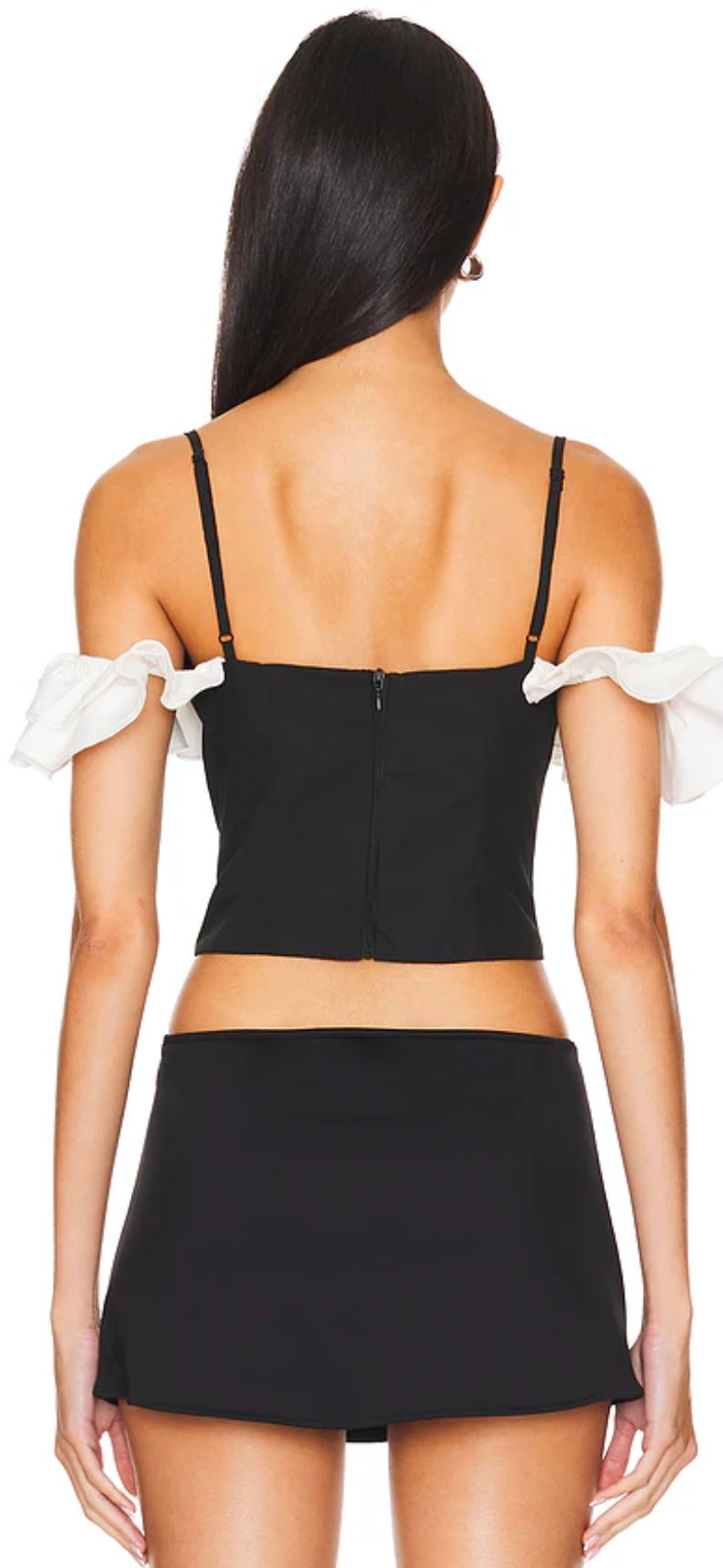 Off shoulder ruffle top