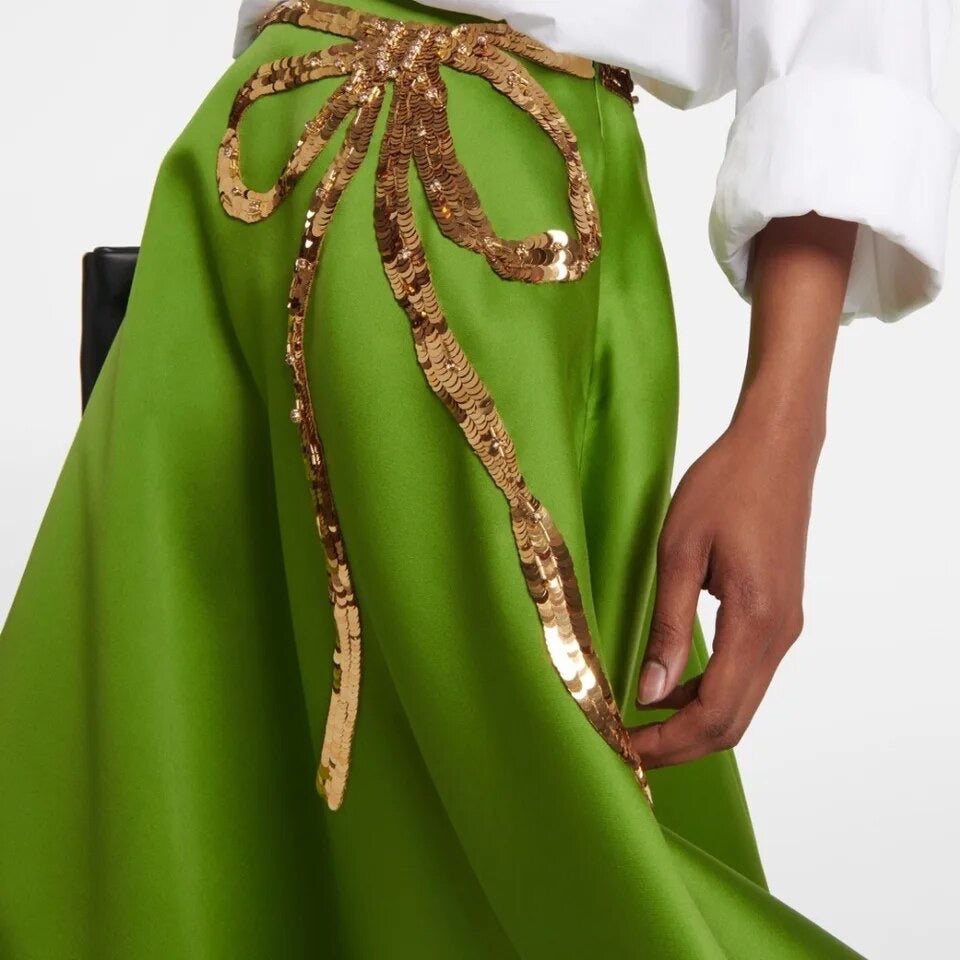 Coquette Green Skirt