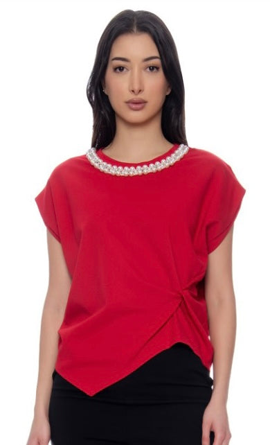 Pearl red top