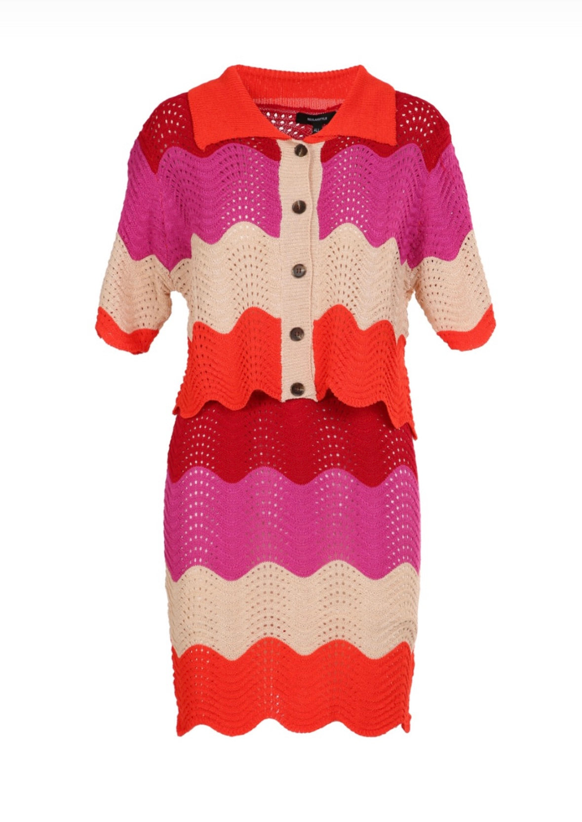 Resort knit colorful set