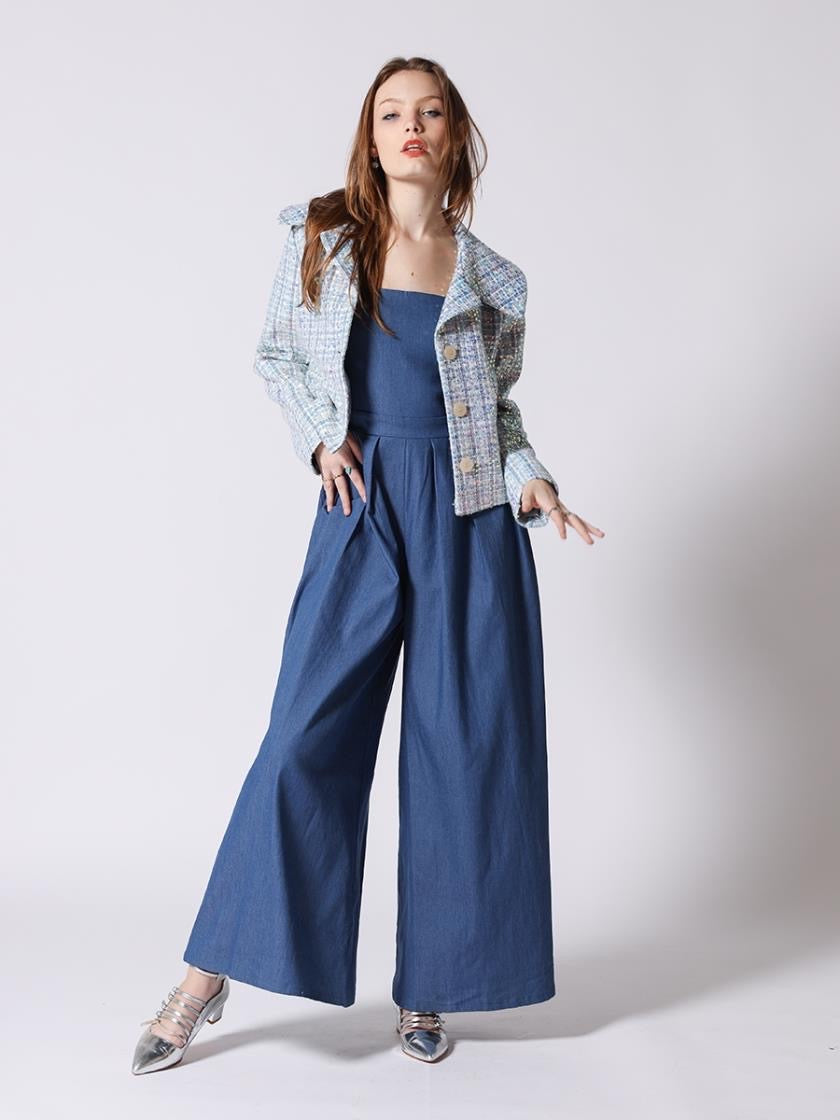 Chaqueta corta de tweed