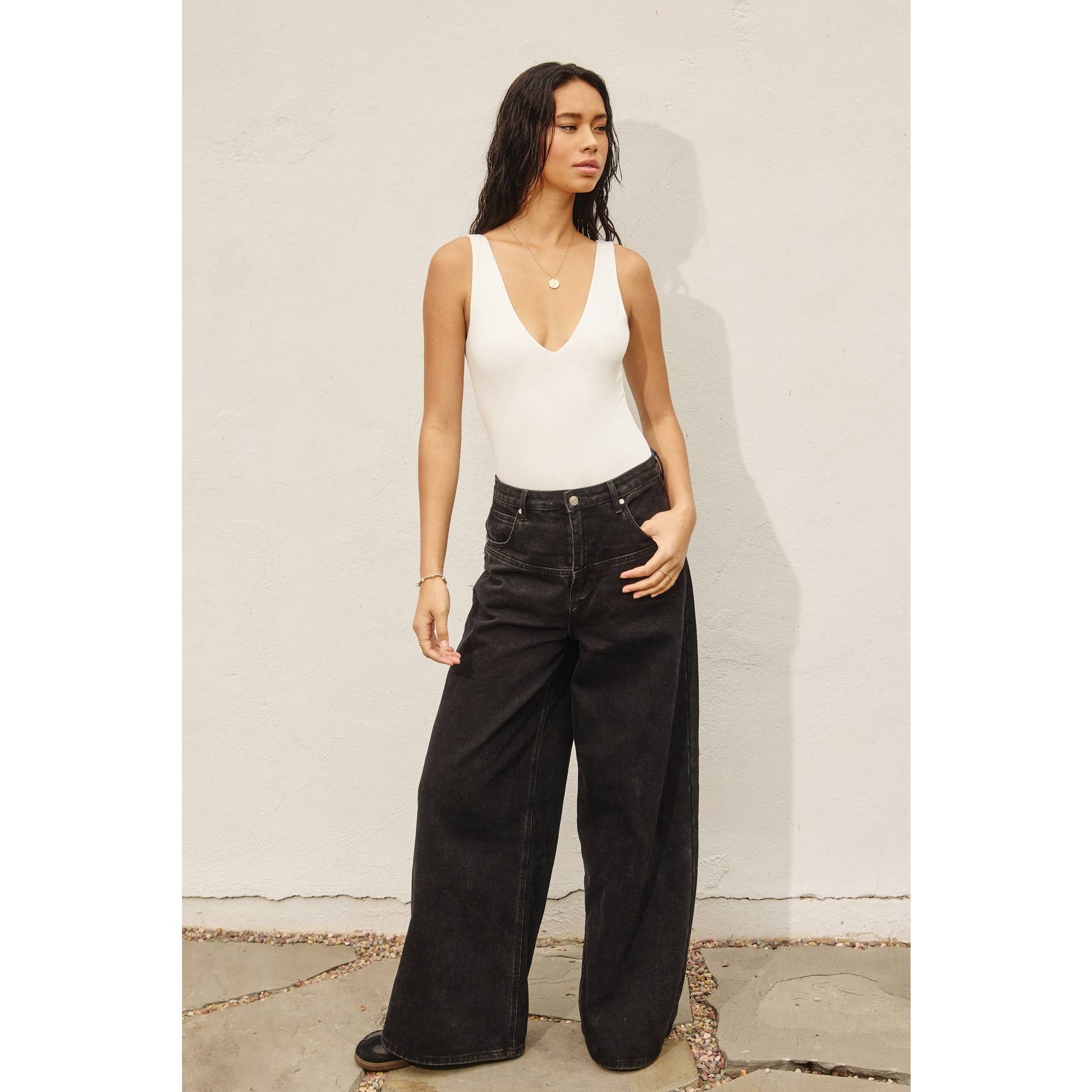 Double Plunging Bodysuit