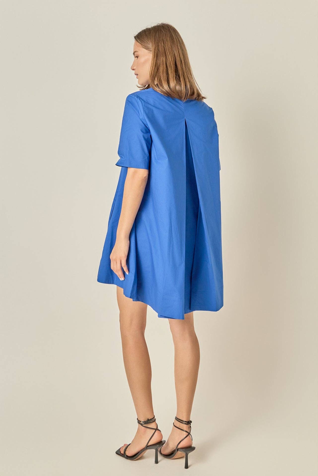 A-Line Short Sleeve Shirt Dress