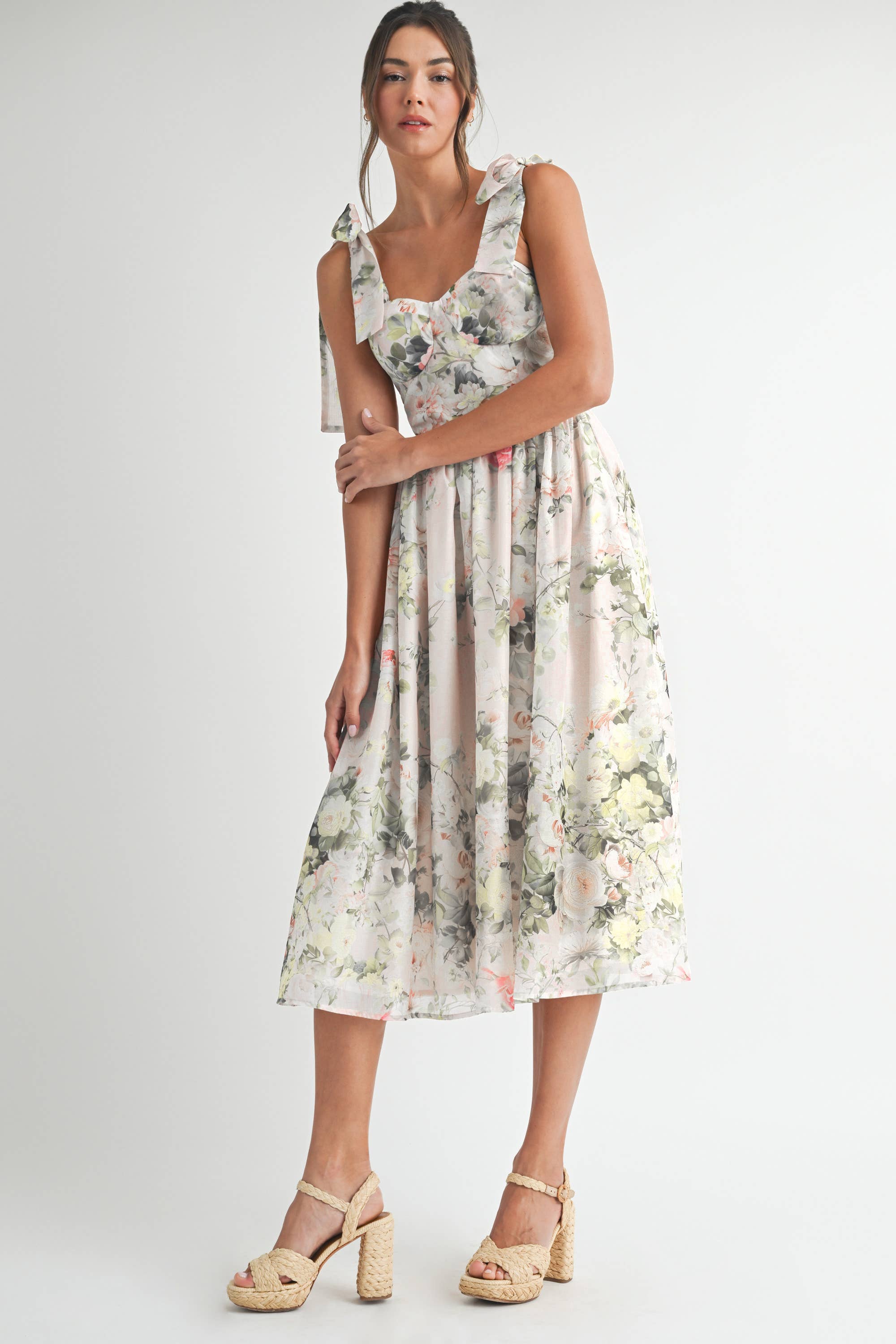 Floral Printed Midi Dress