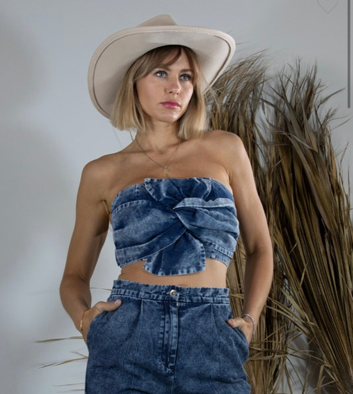 Denim Medium wash top