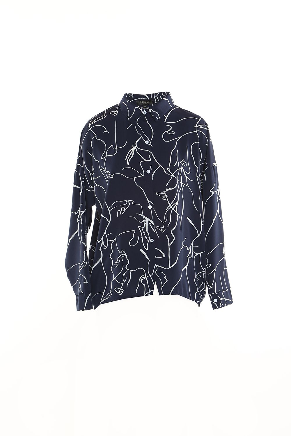 Top azul marino Faces