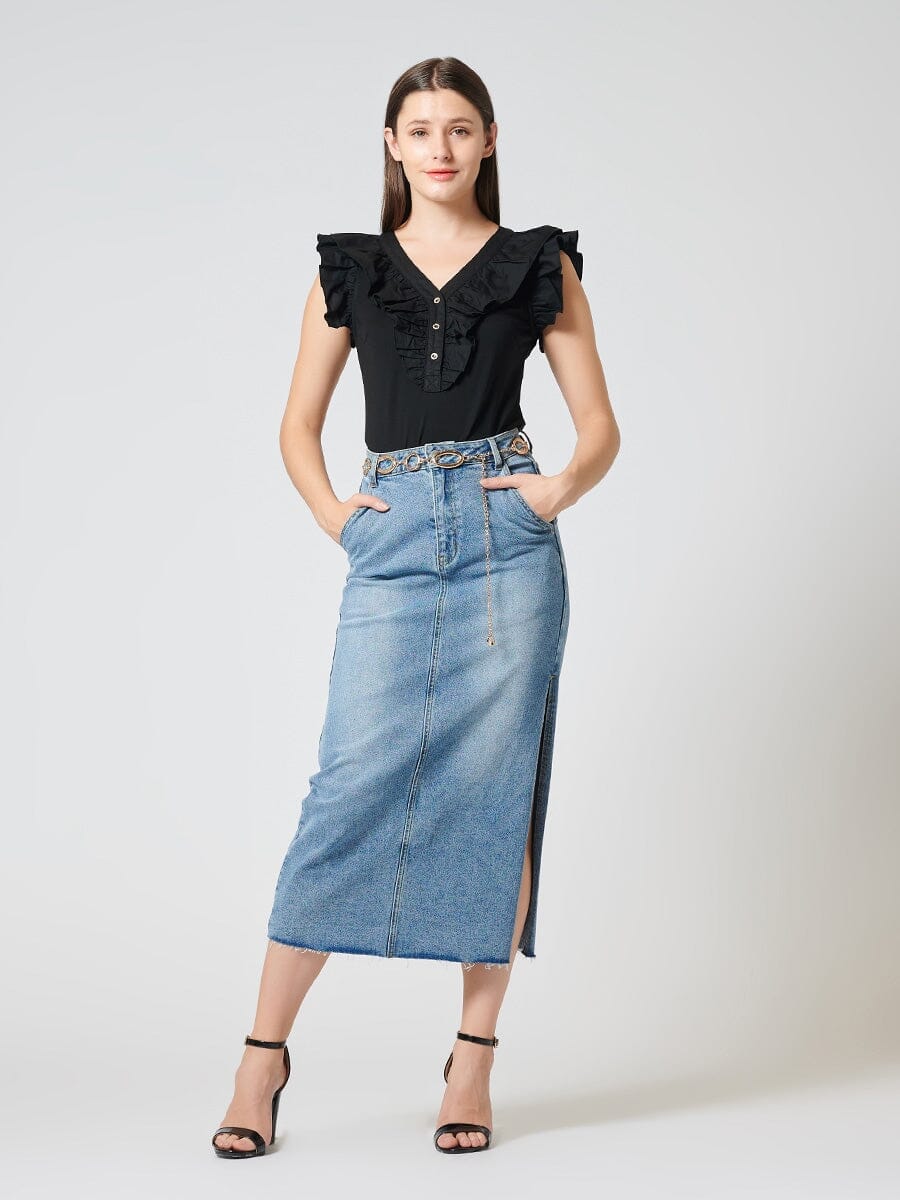 Denim skirt