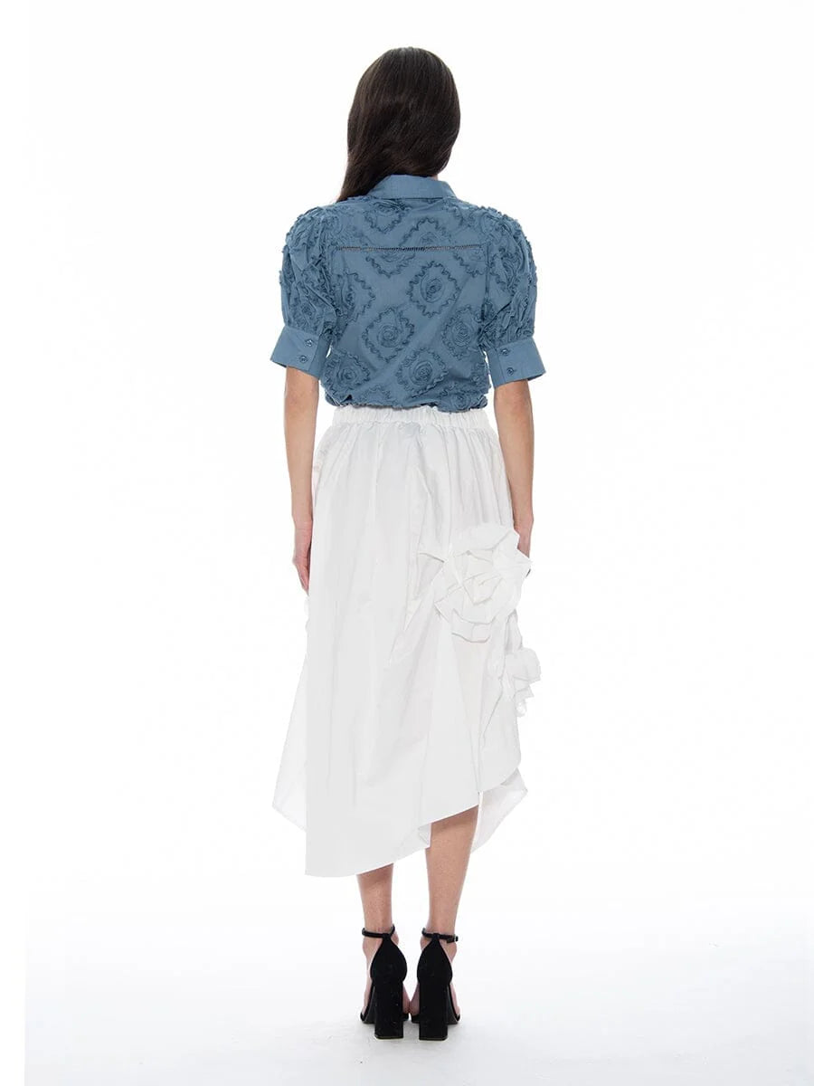 Flower white skirt