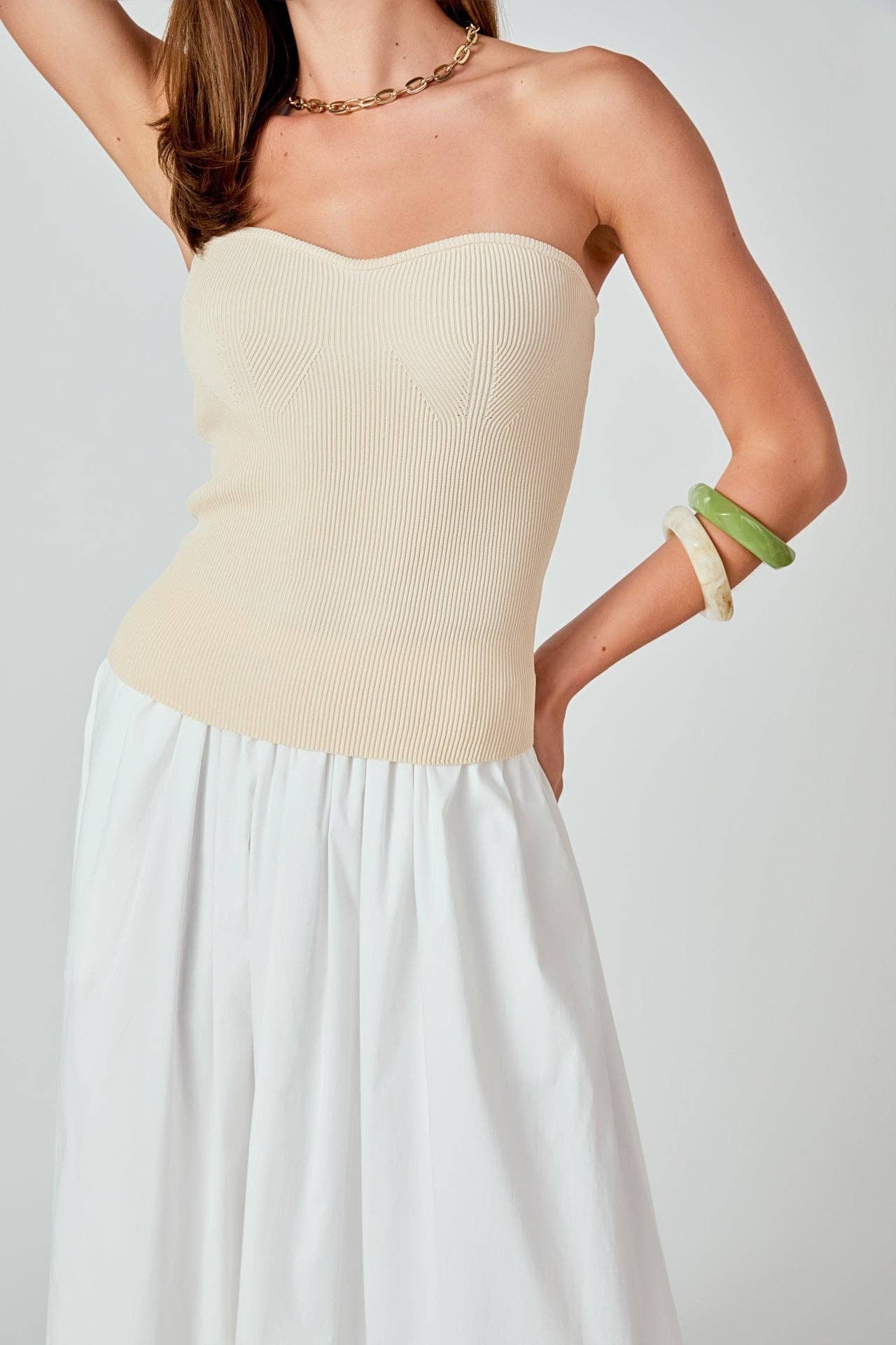 Hana Fitted Knit Tube Top