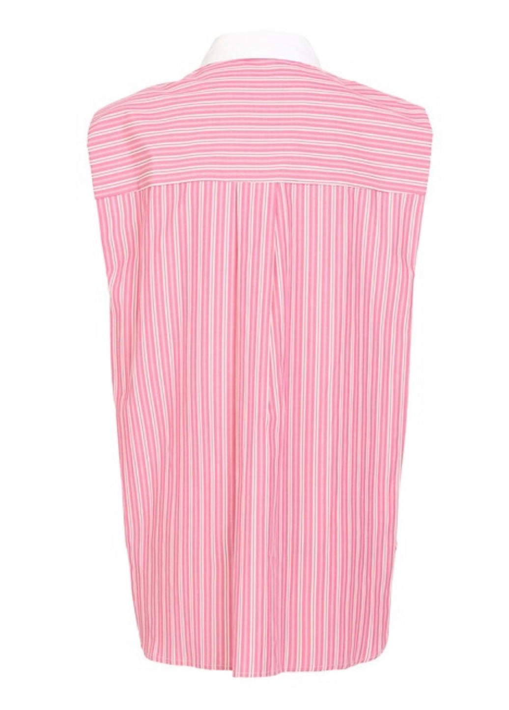 Pink stripe muscle tee