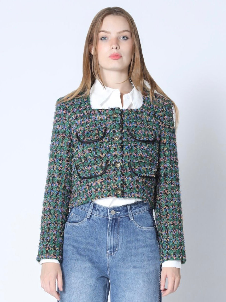 Jacket with front pockets