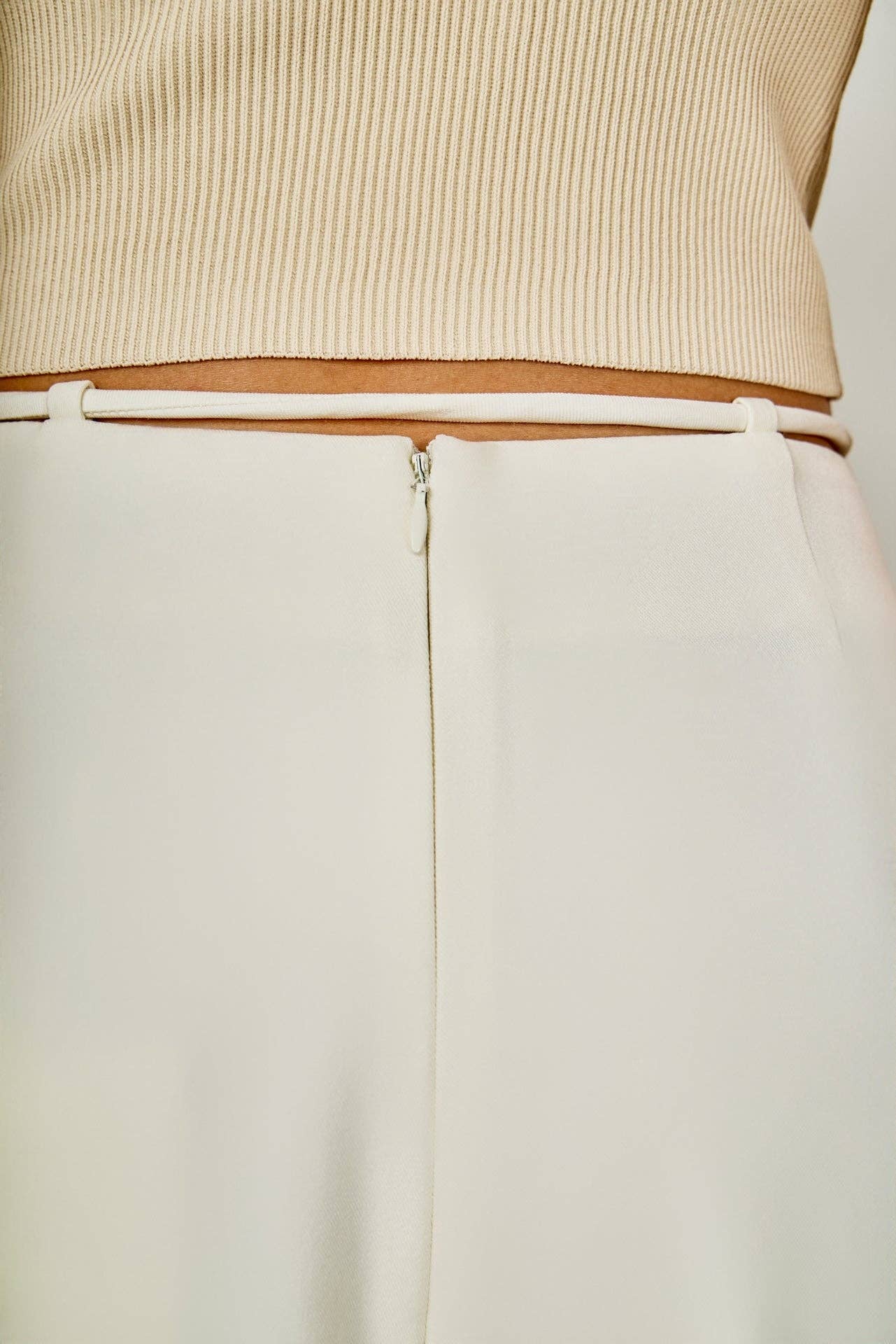 Waist Tape with High Waist Long Pant