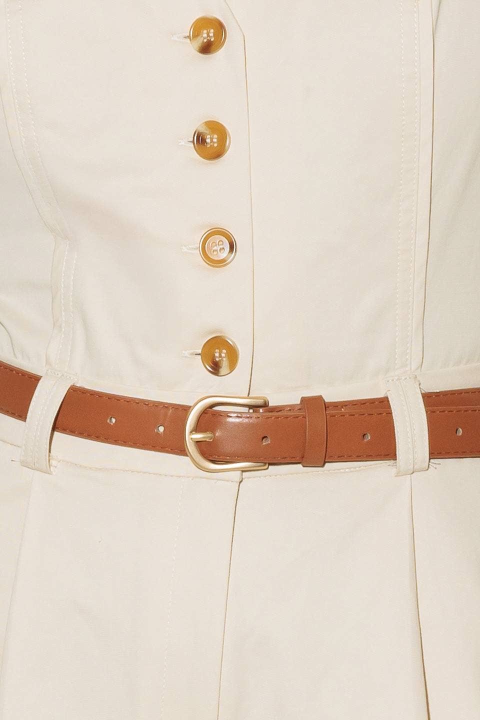 A solid woven jumpsuit - FP1597