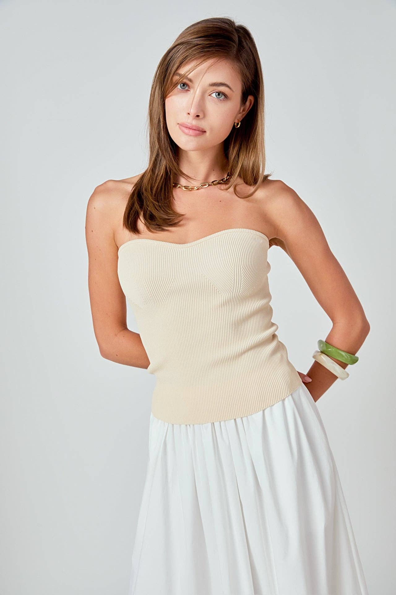 Hana Fitted Knit Tube Top