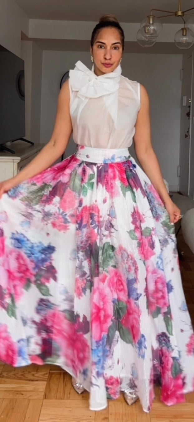 Floral Long Skirt