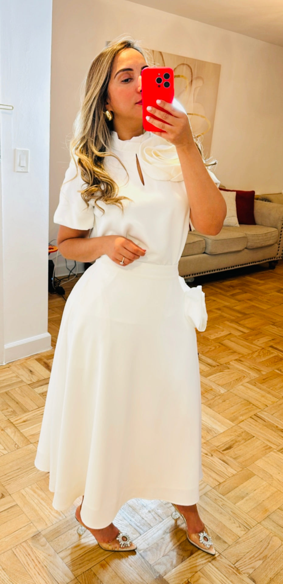 Flower ivory set