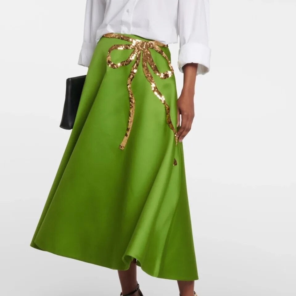 Coquette Green Skirt