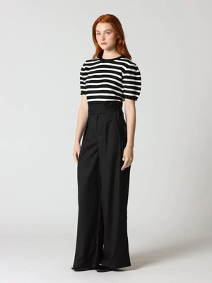 Black & white stripes short sleeve