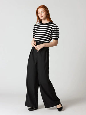 Black & white stripes short sleeve