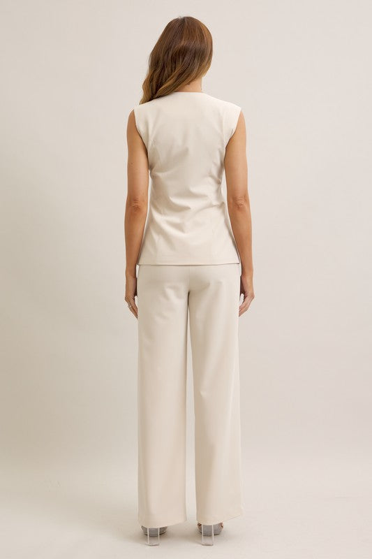 Vest set Beige