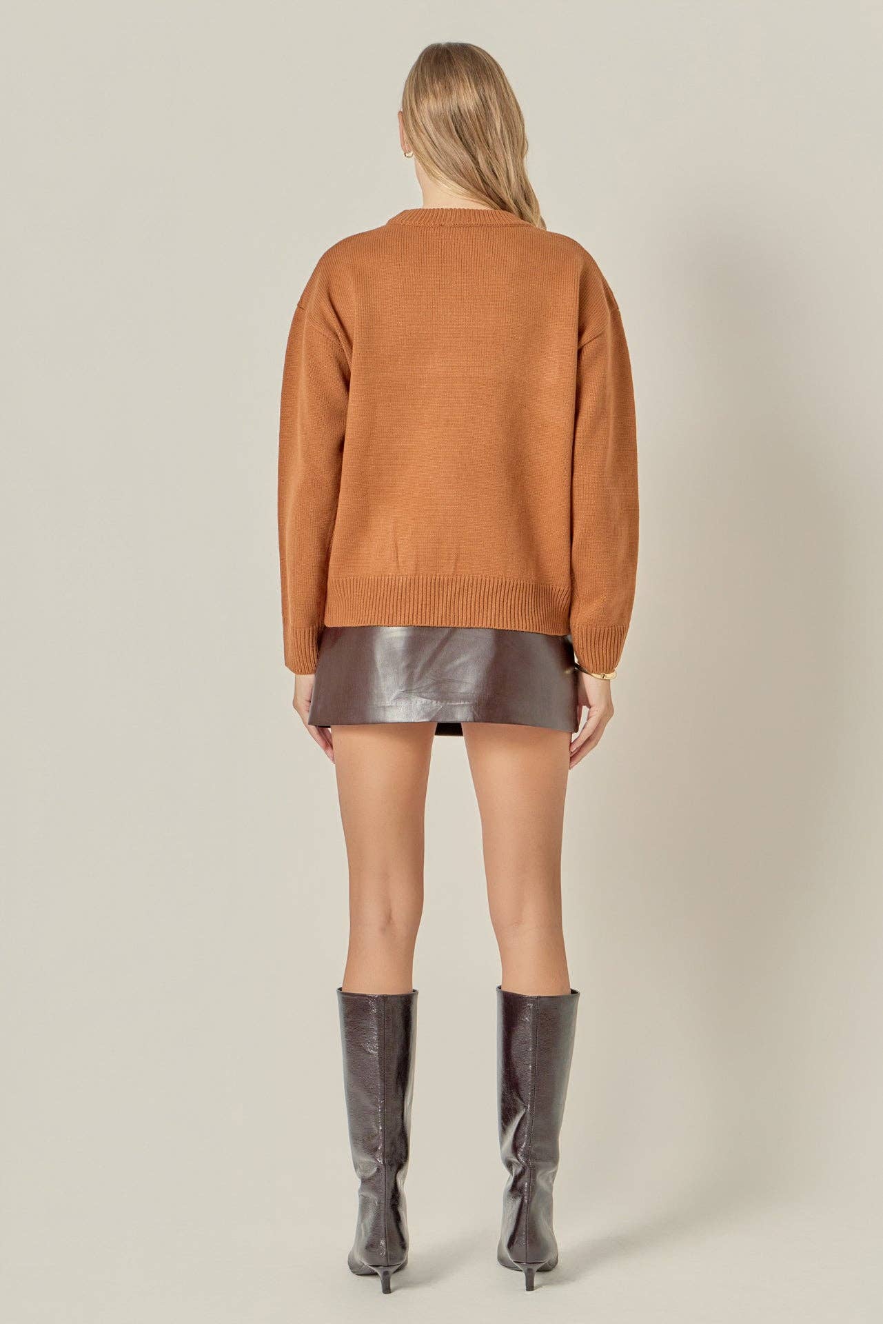 Crewneck Statement Sweater
