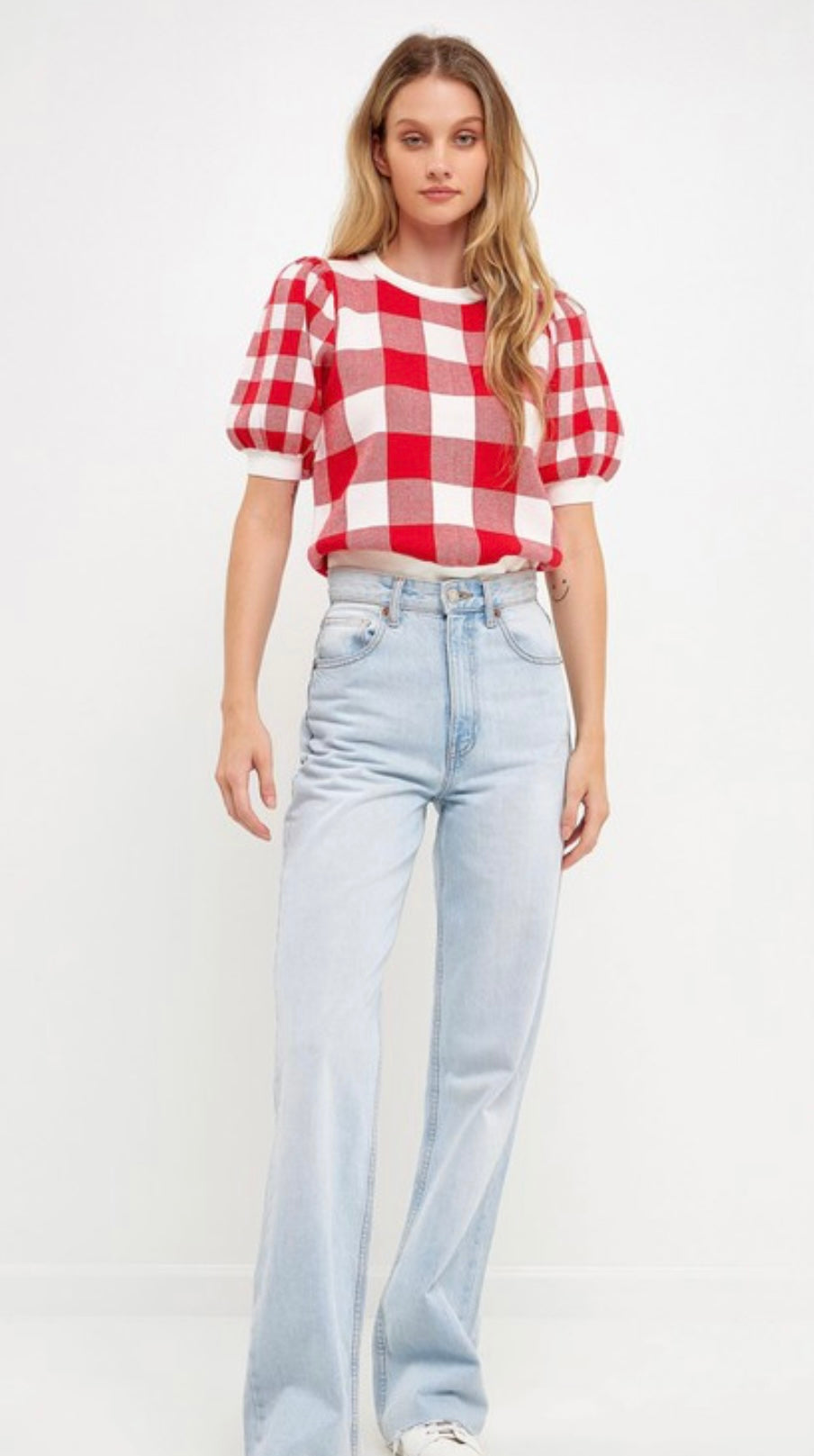 Red Square Top