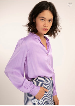 Purple Silk Top