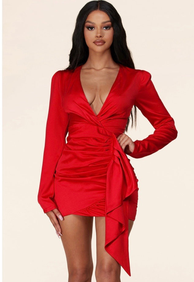 Vestido Labios Rojos