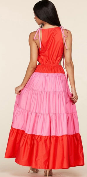 Red & Pink dress